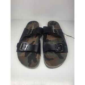 Mission Ridge New Camo Black Double Strap Sandals Size Mens 10/11